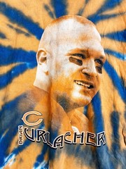 Vintage NFL Tie Dye Bears Urlacher T-Shirt ~ 90s AOP US PRO SPORT XSmall Tee