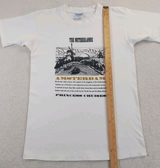 VTG Amsterdam Holland Puff Print T-shirt Men’s M Off White Single Stitch 90sMINT