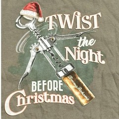 Tommy Bahama T-Shirt Olive Green “Twist the Night Before Christmas” Mens Medium