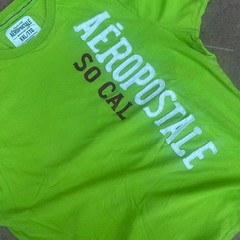Aeropostale So Cal Y2K Vintage Green Graphic T-Shirt XXL