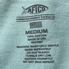 AFTCO Fishing T-Shirt Men’s Medium Coastal Surf Angler Beach Outdoor Nautical