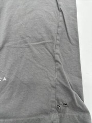 Santa Monica California T-Shirt Men Medium Spell Out Gray Denim & Flower…#6414