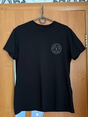Versace Jeans Couture Men’s Black V-Emblem Logo T-Shirt Size M Mint Authentic