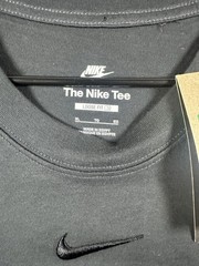 Nike T-Shirt Champs Destroyers Men XL Black Loose Fit Swoosh Cropped IH7618 New