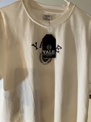 Double Sided Preppy Yale University Shirt Men MEDIUM Short Sleeve Tee New Cond.