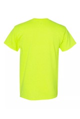 Bulk Lot Gildan Men Heavy Cotton Plain Short Sleeves T-Shirt Safety (Pack Of 5)