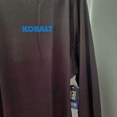 Kobalt Men Hooded Long Sleeve Black Large Shirt