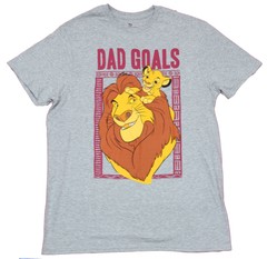The Lion King Adult New T-Shirt – Dad Goals Simba & Mufasa Box