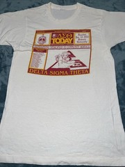 Vintage Fruit On The Loom 80’s DELTA SIGMA THETA T SHIRT Made In USA