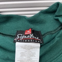 Vintage Santa Fe Railroad Long Sleeve NOS Hanes Signature Green Trains BNSF NWT