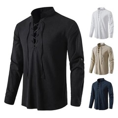 King Billion Men’s Shirts Casual Men Cotton Linen Long Sleeve T-shirt Spring Aut