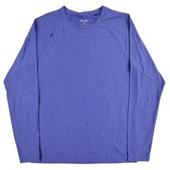 Rhone Reign Long Sleeve Shirt Men XL Blue Heather Synthetic Performance 100307