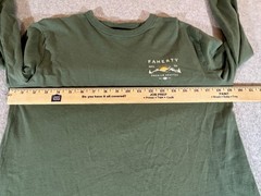 Faherty Shirt Mens Medium Green Long Sleeve Graphic Outdoor Boho Surf Beach