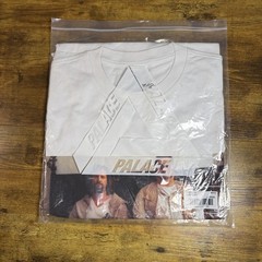 Palace Dude T-Shirt P19TS014 White Cotton Graphic Tee Mens Large