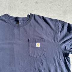Carhartt Shirt Mens 3XLT Tall Blue Original Fit Short Sleeve Crewneck Pocket Tee