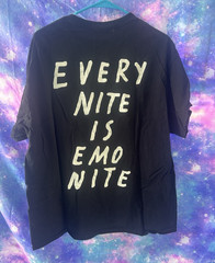 EMO NITE Bundle! T-Shirt XL, Decal, Enamel Pin, Emo nite is every nite