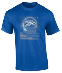 Dolphin Wilderness Ocean Moon T-Shirt