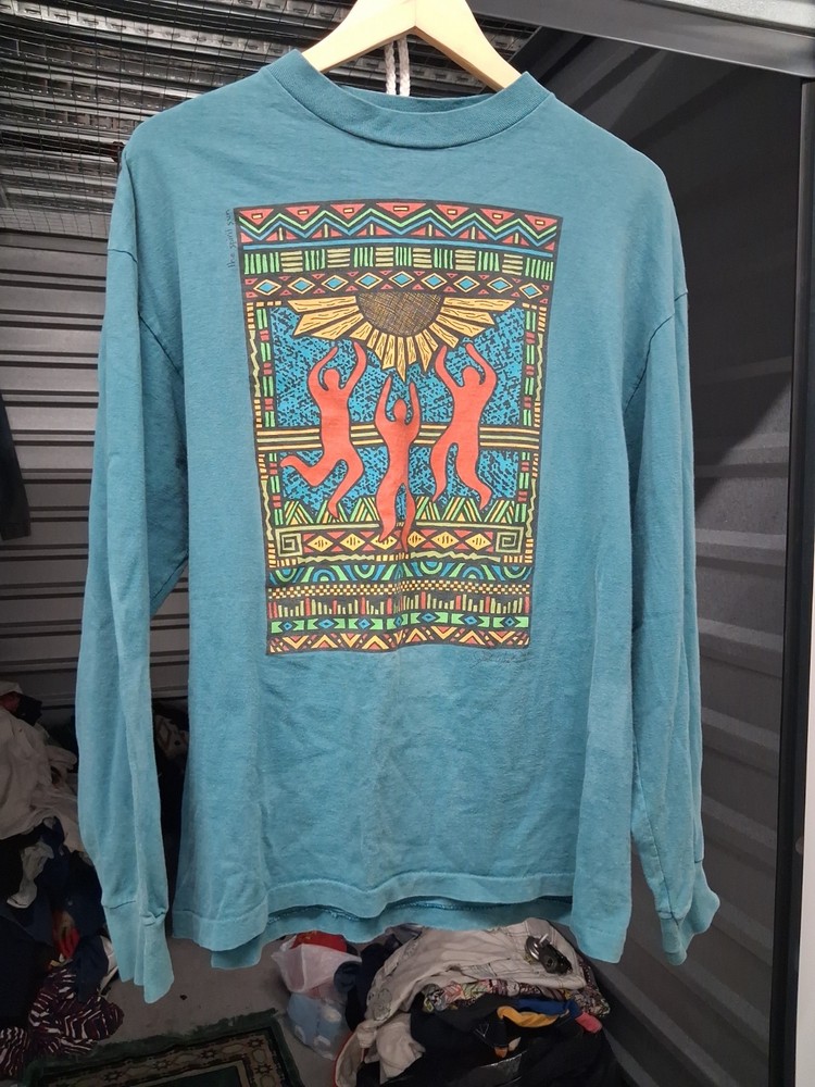 Vintage 1991 Keith Haring Style T-Shirt Art Abstract Pop design Size XL