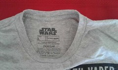 Auth Star Wars Tee Styled T Shirt Darth Vader Millennium Falcon 3 Pcs Sz L