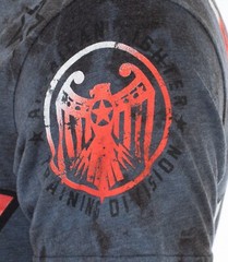 AMERICAN FIGHTER Men’s T-Shirt SILVER LAKE Athletic Multicolor Biker MMA S-5XL