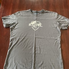 Kuhl Wildfibre Mens XL Gray Organic Cotton Mountain Graphic T-Shirt Short Sleeve