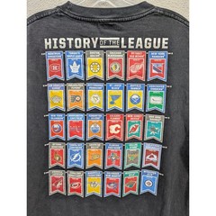 Reebok National Hockey League History of the League T-Shirt Men’s L Black Casual