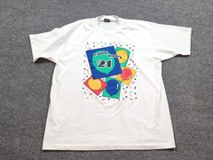Vintage Birthday Shirt Mens XL 21 Single Stitch Celebrate Fruit Of The Loom 90s