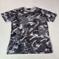 Mil-Tec Shirt Mens Medium Gray Digital Camo Military Tactical Stretch Tee Top