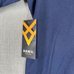 HAWX Shirt Mens Medium Blue Pocket Work Gear Cotton Crewneck Tee Workwear