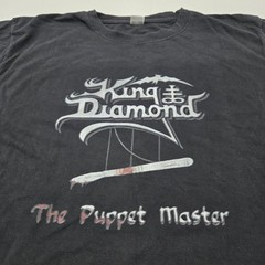Size LARGE Men’s King Diamond The Puppet Master Graphic T-Shirt Black Band Tee