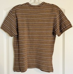 Paul Smith Vintage Multicolor Striped Acrylic Elastane Crew Neck T-Shirt Size L
