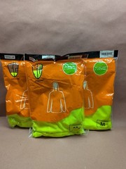 3 Pack Hi Vis Long Sleeve Safety Shirt With Hoodie Polyester Birdeye Mesh Fabric