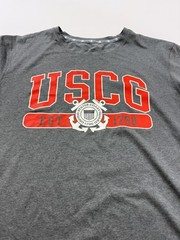 Coast Guard Shirt Mens XL Gray USCG Graphic Tee Tagless Patriotic Champion