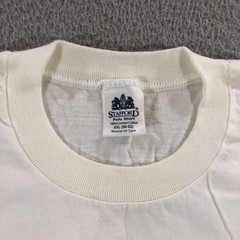 vtg stafford shirt mens XXL white blank tee single stitch