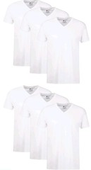 Hanes Men’s White V-Necks T-Shirt 6-Pack Undershirt Tee TAGLESS FreshIQ Comfort