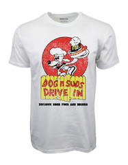 DOG N SUDS ‘DRIVE IN’ WHITE GRAPHIC T-SHIRT