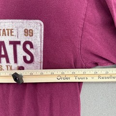 1999 Texas State Bobcats San Marcos TX Maroon T Shirt Mens M VTG NCAA University