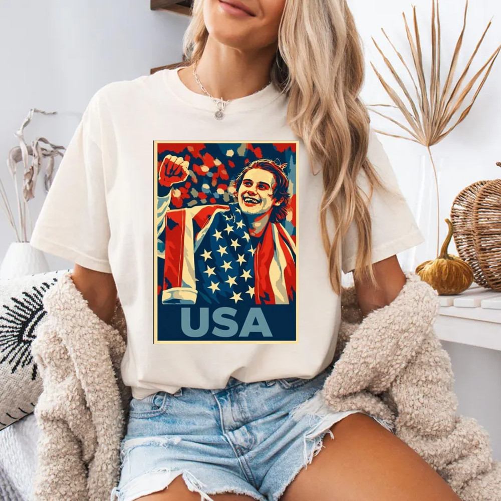 Men’s Hockey USA Golden Goal Jack Hughes Gift Idea Hope Parody T Shirt
