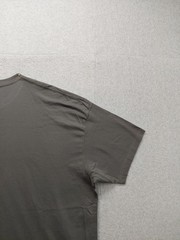 Karl Lagerfeld Men Shirt XXL Gray Crew Neck Short Sleeve Flat Front Outdoor Tee