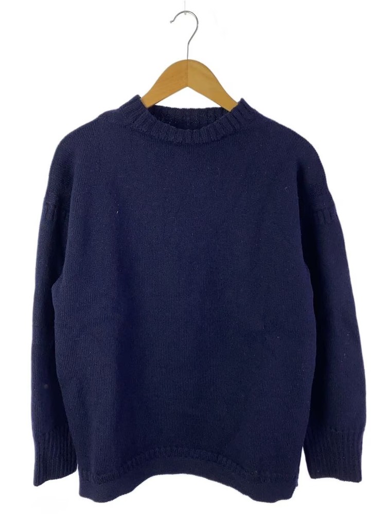 Other Brands Knit Sweater (Lightweight) Wool NVY Solid Color