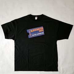 FREE SAME DAY SHIPPING Brand New BLOCKBUSTER 1985 Logo Black Shirt XL