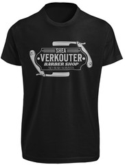 Shea Verkouter Barber Shop T-SHIRT No Bush Survives Funny C*nt Hairy Pussy TEE