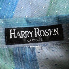 80s Vintage Harry Rosen Gradient Open Collar Shirt Size L