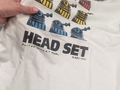 Vintage 1991’s Heat Set Doctor Who at Momi Graphic Logo White Shirt Tee Promo