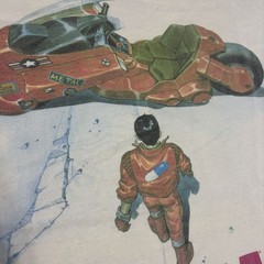 1988/1990’s RARE VINTAGE AKIRA KANEDA BIKE WALK T SHIRT XL