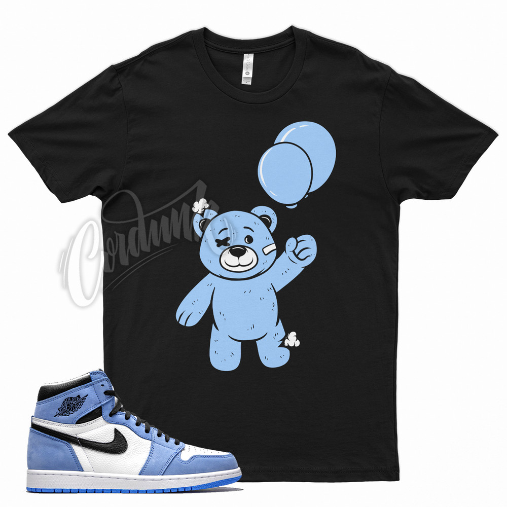 Black FLOATIN T Shirt for J1 1 High OG White University Powder Blue UNC WMNS