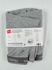 Hanes Men’s Tagless Pull On Elastic Waist Gray Thermal Pant