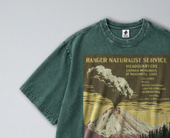 100% Cotton Tee – Unisex Retro Oversized Fit – Lassen Volcanic Park Print