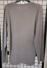 Columbia Shirt Men’s Size Medium Stretch Grey Striped Long Sleeve Crew Neck Top