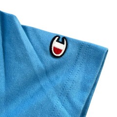 Champion T-shirt Men Small Blue Colorblock Asymmetric Hem Heritage Shift Pocket